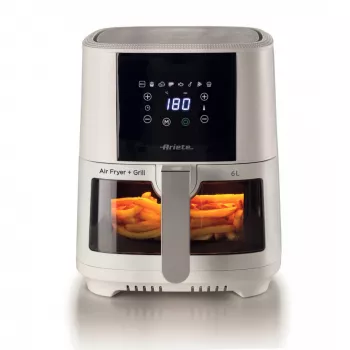 Ariete 4626 Airy Fryer 6L, kuumaõhufritüür, 1300 W, 6L maht, 2,5 kg toiduvalmistamismaht, 8 eelseadistatud programmi, temperatuur kuni 200°, läbipaistev korv küpsetamise kontrollimiseks, must