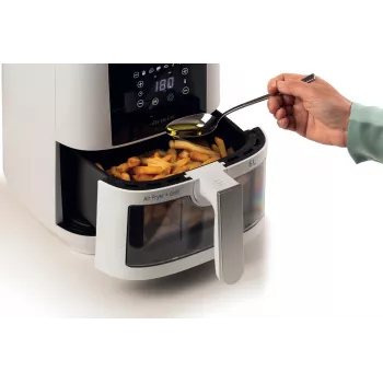 Ariete 4626 Airy Fryer 6L, kuumaõhufritüür, 1300 W, 6L maht, 2,5 kg toiduvalmistamismaht, 8 eelseadistatud programmi, temperatuur kuni 200°, läbipaistev korv küpsetamise kontrollimiseks, must