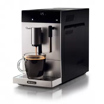Ariete 1452 Diadema, automaatne kohvimasin, 1350 W, 19 bar rõhk, kohvi, americano ja kuuma vee jaoks, cappuccino seade, LED-ekraan, reguleeritav jaotur, hõbedane