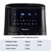 Ariete 4633, kuumõhufritüür 4L, 1400W, maht 4L, 9 programmi, raputus- ja grillfunktsioon, temperatuur kuni 200°C, must