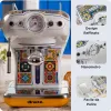Ariete 1389 Positano kohvimasin, 850 W, paagi maht 0,9 l, filter 1 või 2 tassi jaoks, tilgapann, piimavahustaja