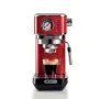 Ariete Moderna Line 1381 kohvimasin manomeetriga, ühildub jahvatatud kohvi ja ESE-padjakestega, 1300 W, 1,1 l mahutavus, 15 bar rõhk, ½ tassi filter, Cappuccino seade, punane