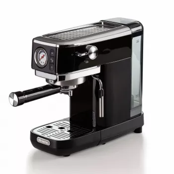 Ariete 1381 kohvimasin manomeetriga, ühildub jahvatatud kohvi ja ESE padjakestega, 1300 W, 1,1 l mahutavus, 15 bar rõhk, ½ tassi filter, cappuccino seade, must