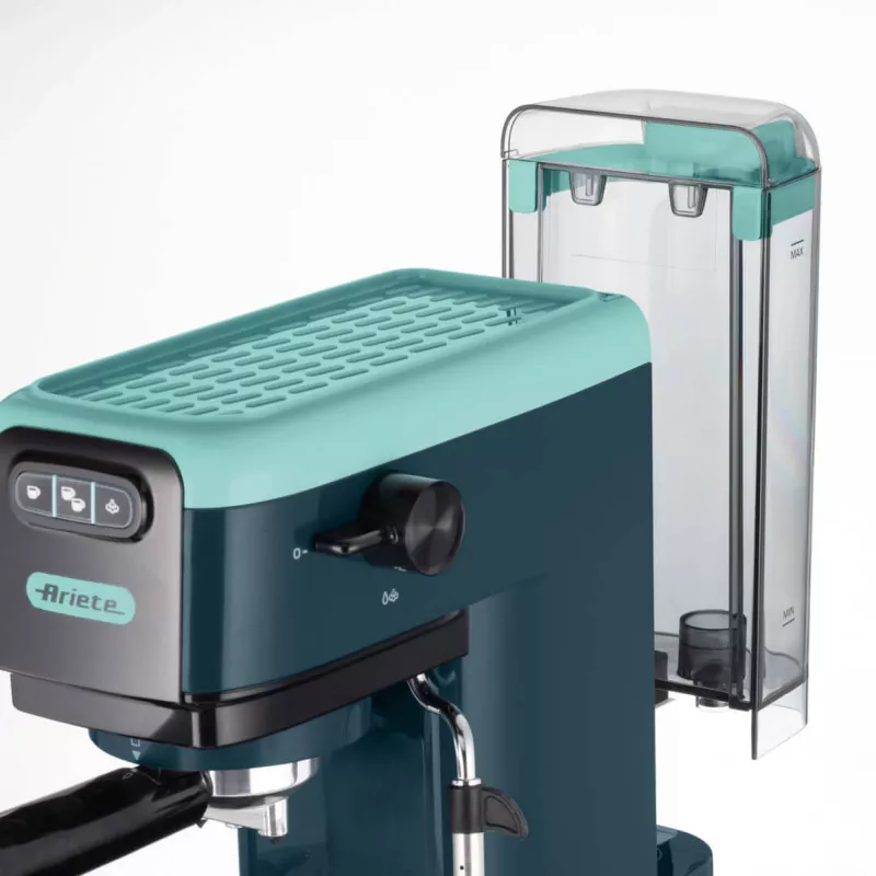 Ariete 1399 Espresso kohvimasin, pulbri ja ESE padjakeste jaoks, 1300 W, 1,1 l mahuti, 15 bar rõhk, filter 1, 2 tassi ja ESE padjakese jaoks, Cappuccino, Roheline