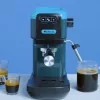 Ariete 1399 Espressokohvimasin, pulbri ja ESE-padjakeste jaoks, 1300 W, 1,1 l mahutavus, 15-barine rõhk, filter 1, 2 tassi ja ESE-padjakese jaoks, Cappuccino, sinine