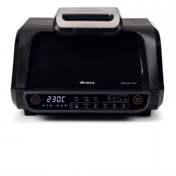 Ariete 4635 Air Fryer Grill, õhufritüür ja grill, lihagrill, 1700W, mahutavus 8L, praadimine ja grillimine, 8 küpsetusfunktsiooni, taimer, must