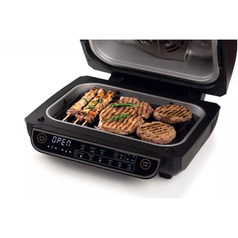 Ariete 4635 Air Fryer Grill, õhufritüür ja grill, lihagrill, 1700W, mahutavus 8L, praadimine ja grillimine, 8 küpsetusfunktsiooni, taimer, must