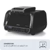 Ariete 4635 Air Fryer Grill, õhufritüür ja grill, lihagrill, 1700W, mahutavus 8L, praadimine ja grillimine, 8 küpsetusfunktsiooni, taimer, must