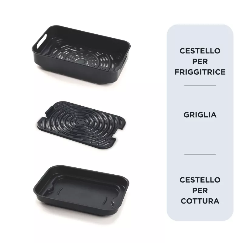 Ariete 4635 Air Fryer Grill, õhufritüür ja grill, lihagrill, 1700W, mahutavus 8L, praadimine ja grillimine, 8 küpsetusfunktsiooni, taimer, must