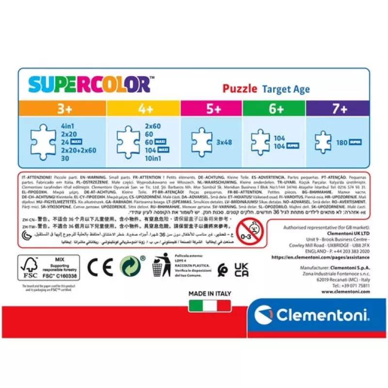 Clementoni Supercolor Disney Princess pusle 30 tk Koomiksid