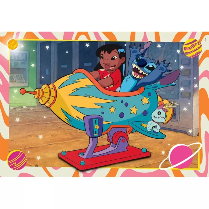 Clementoni Supercolor pusle 2x60 tk, Stitch (24822)