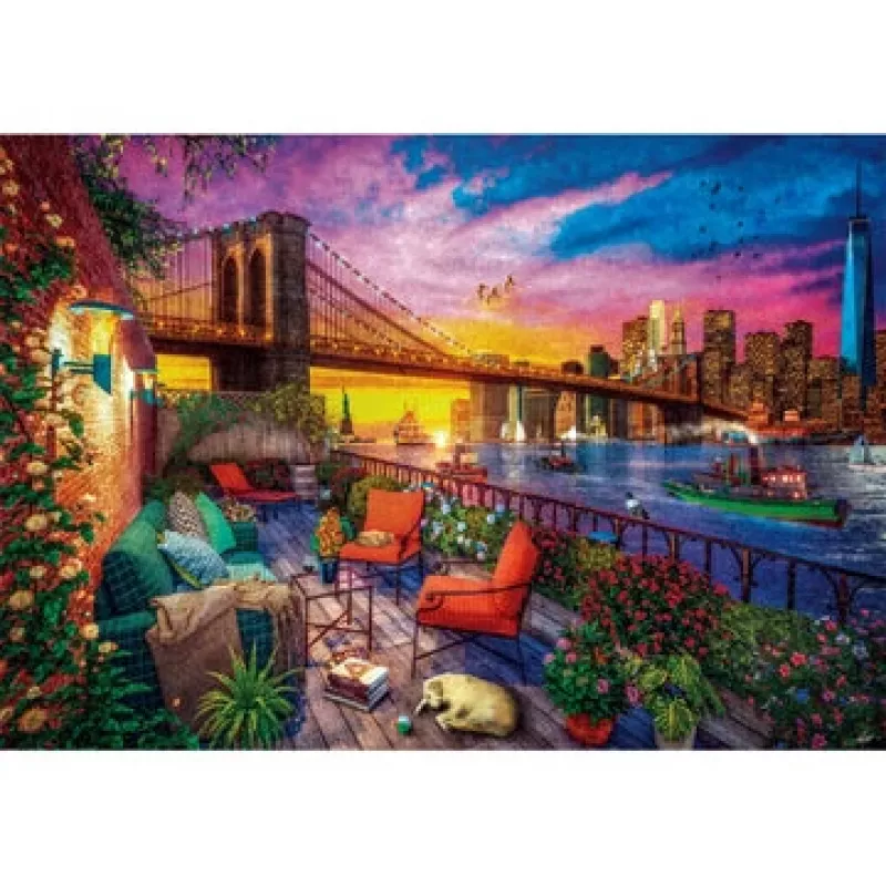 Clementoni Manhattan balcony sunset Pusle 3000 tk Linn