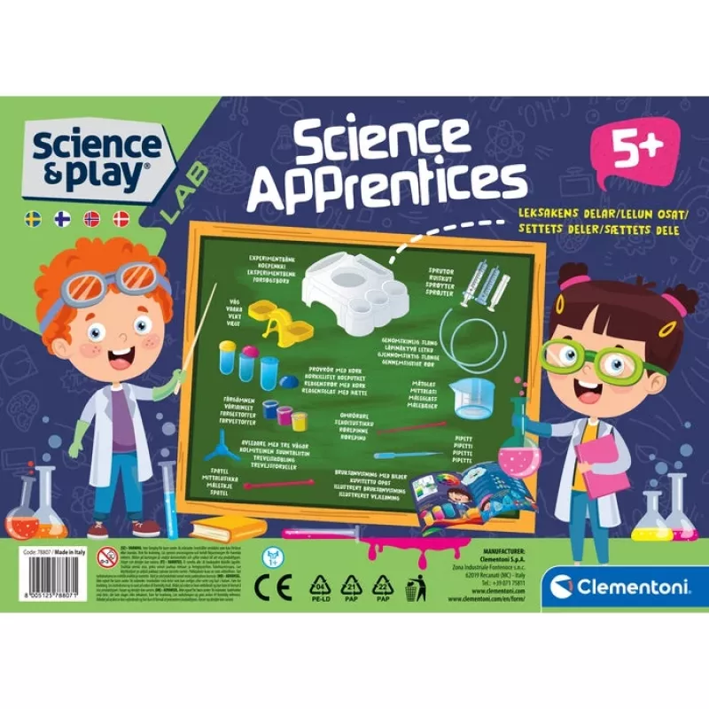 Clementoni Science & Play Teadusõpipoisid, Eksperimendikomplekt, Erinevad, 5 a