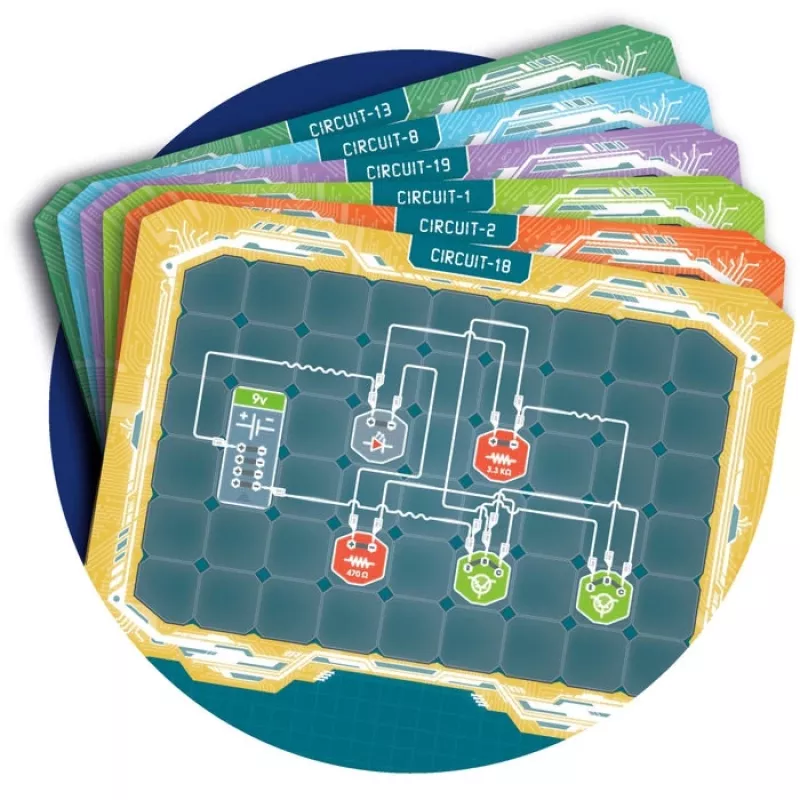 Clementoni Science & Play Elektroonikalabor, Eksperimendikomplekt, Elekter, 8 a, Erinevad värvid
