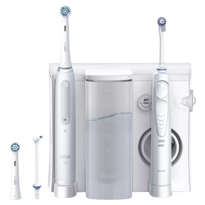 Oral-B iO4 ja OxyJet suuhoolduskeskus, valge