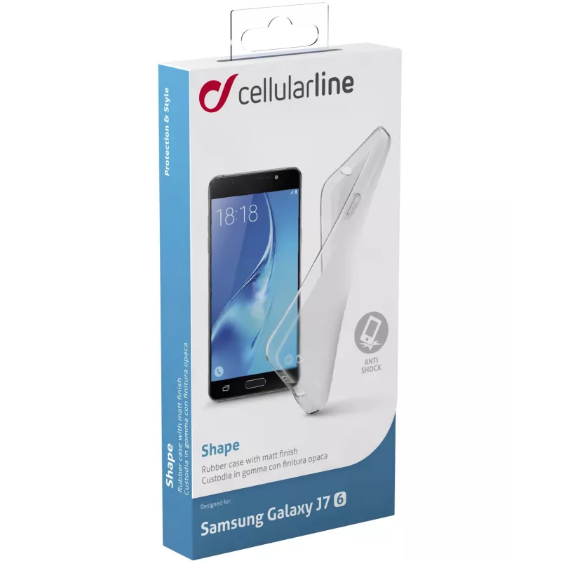 Cellularline Shape - Galaxy J7 (2016), ümbris, Samsung, Galaxy J7, 14 cm (5.5 inch), läbipaistev