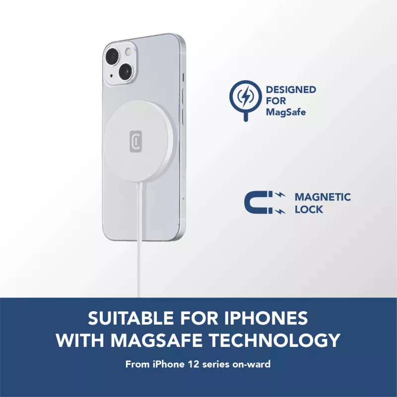 Cellularline Mag – juhtmevaba laadija Juhtmevaba laadimisalus MagSafe süsteemile