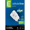 Cellularline GAN seinlaadija USB-C 30W PD USB-C 30W PD seinlaadija GaN tehnoloogiaga