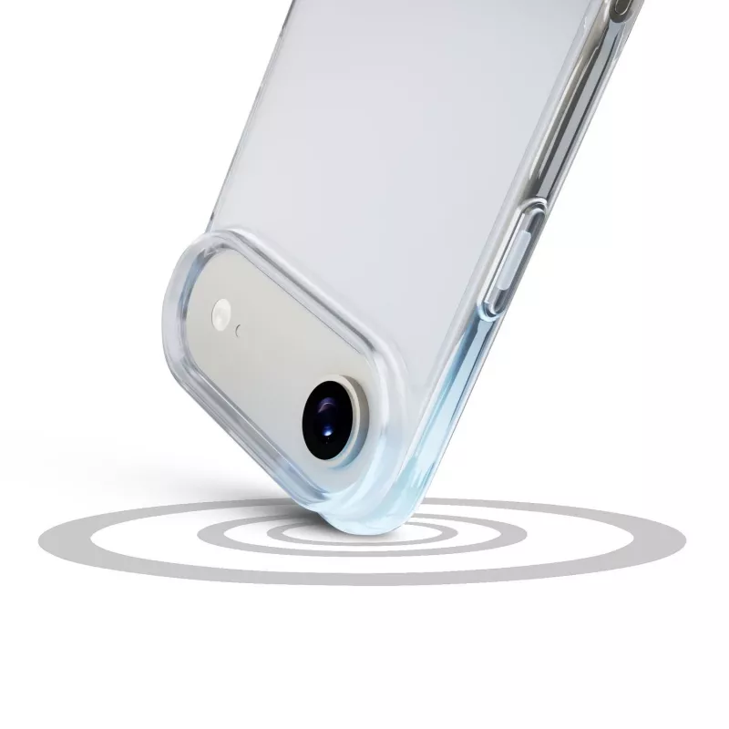 Cellularline Clear Protect - iPhone Air kõva ümbris kummist servadega