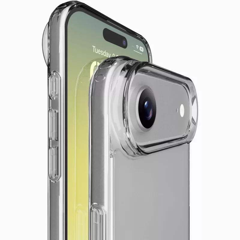 Cellularline Clear Protect - iPhone Air kõva ümbris kummist servadega