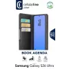 Cellularline Book Agenda - Galaxy S26 Ultra raamatu stiilis ümbris kunstnahast viimistlusega, magnetklambri, RFID-kaitse ja alusfunktsiooniga.