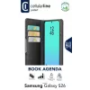 Cellularline Book Agenda - Galaxy S26 raamatustiilis ümbris kunstnahast viimistlusega, magnetkinnisega, RFID-kaitsega ja alusfunktsiooniga.
