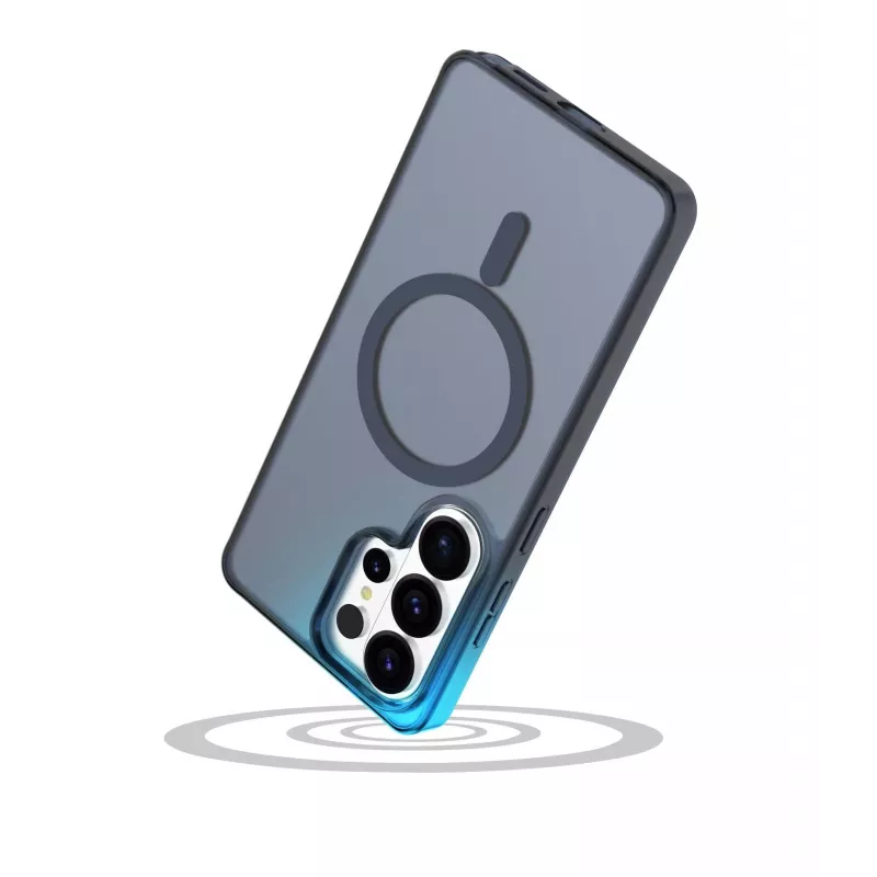 Cellularline FROSTY MAG – Galaxy S26 Ultra poolläbipaistev ümbris mati viimistluse ja värviliste äärtega, ühildub Qi2 ökosüsteemi ja Samsungi magnetsete tarvikutega