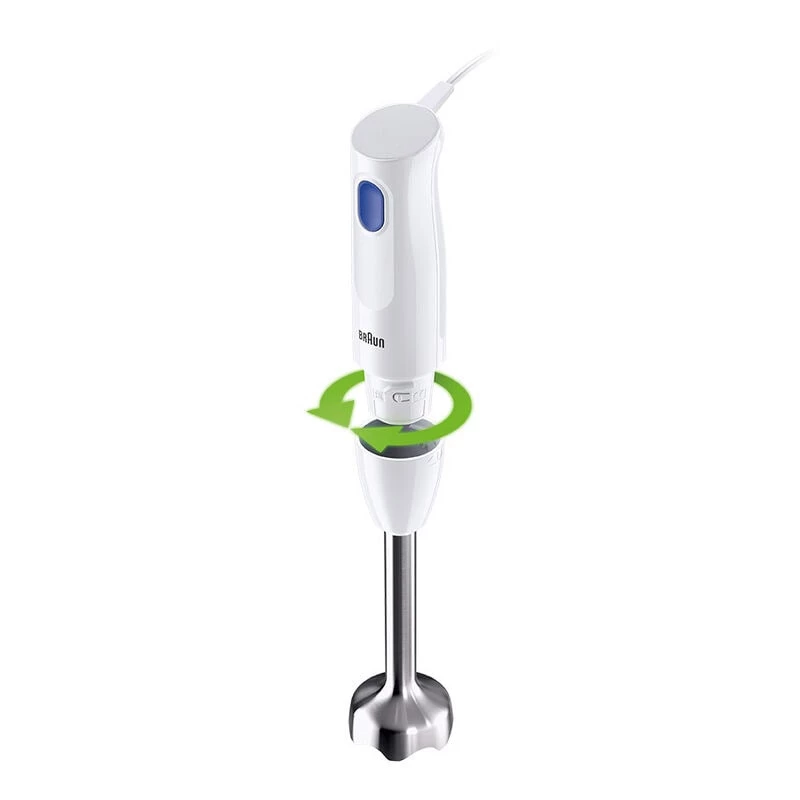 Braun MultiQuick 1 MQ10.202M WH 0,6 L saumikser 450 W roostevaba teras, valge