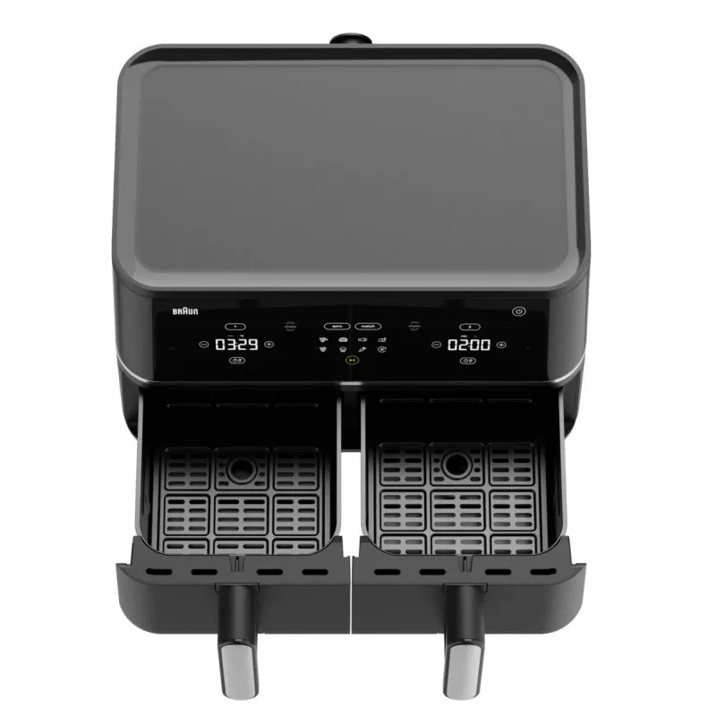 Braun TD 5030I BK Double 10 L Eraldiseisev 2400 W Kuumõhufritüür Must, Hõbedane