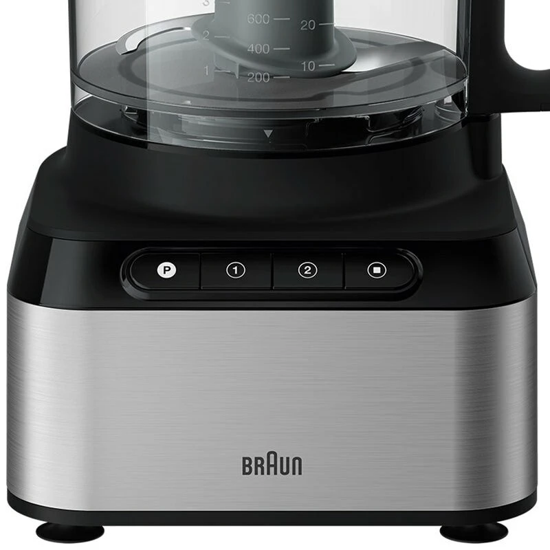 Braun FP 3233 SI köögikombain 800 W 2,1 L Must, Roostevaba teras