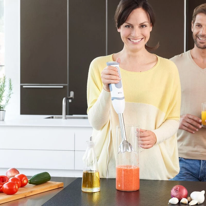 Braun MQ 5235 WH 0,5 L keedu-blender 1000 W hall, valge