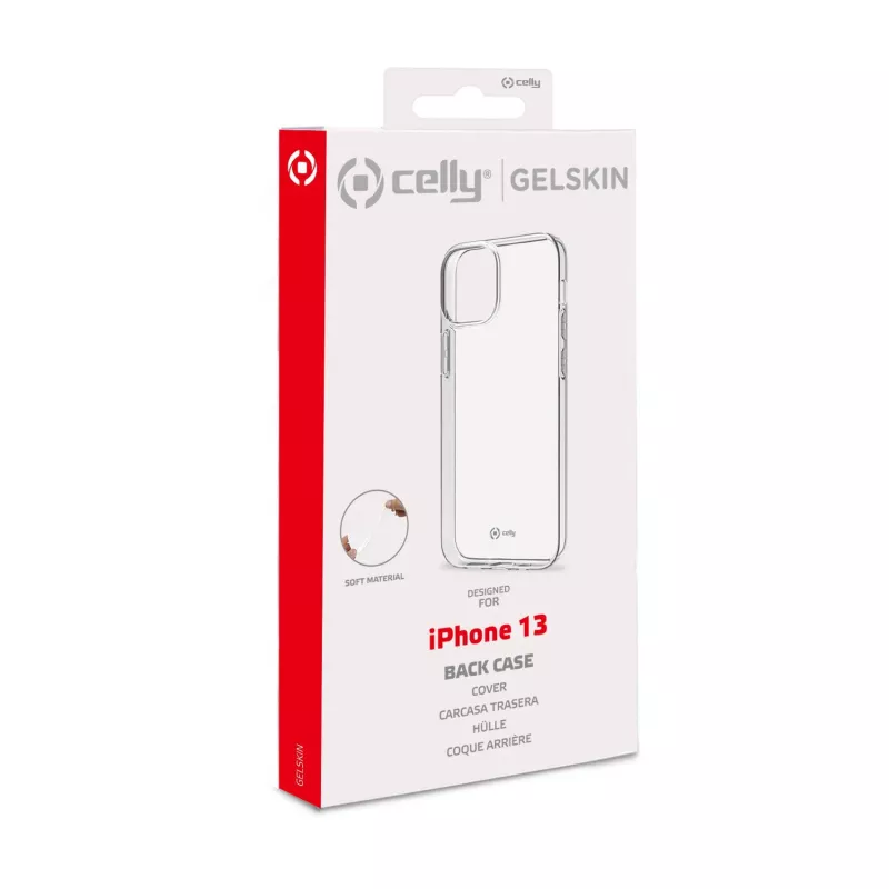 Celly GELSKIN Apple iPhone 13, ümbris, Apple, iPhone 13, 15,5 cm (6,1 tolli), läbipaistev