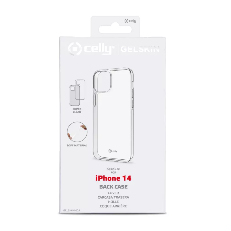 Celly Gelskin mobiiltelefoni ümbris 15,5 cm (6,1 tolli) Katte tüüp Läbipaistev