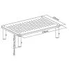 Techly Monitor / Laptop Desk Stand Must, Freestanding, 20 kg, Height adjustment, Must