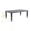 Techly Monitor / Laptop Desk Stand Must, Freestanding, 20 kg, Height adjustment, Must