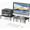 Techly Monitor / Laptop Desk Stand Must, Freestanding, 20 kg, Height adjustment, Must