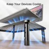 Techly Monitor / Laptop Desk Stand Must, Freestanding, 20 kg, Height adjustment, Must
