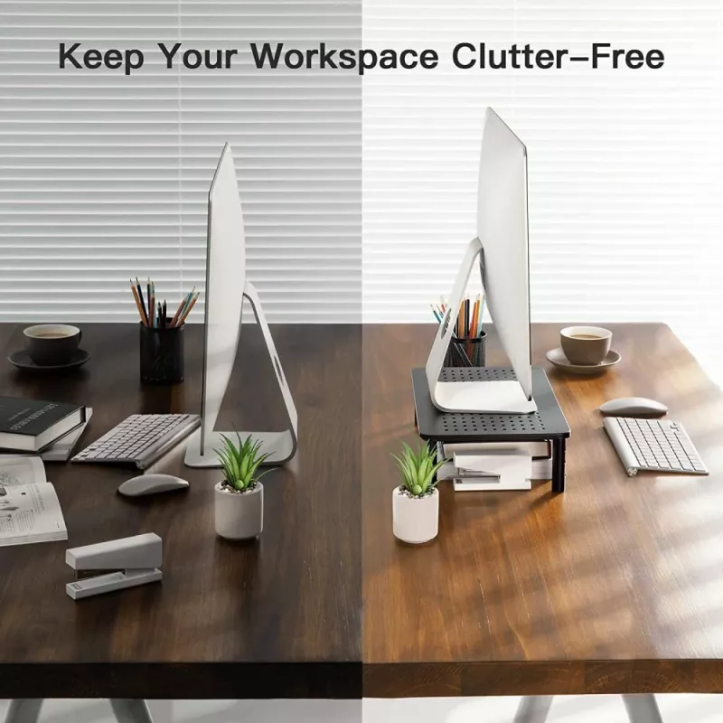 Techly Monitor / Laptop Desk Stand Must, Freestanding, 20 kg, Height adjustment, Must
