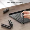 Techly Monitor / Laptop Desk Stand Must, Freestanding, 20 kg, Height adjustment, Must