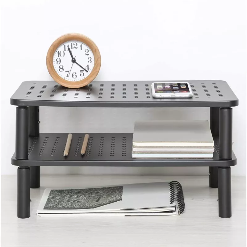 Techly Monitor / Laptop Desk Stand Must, Freestanding, 20 kg, Height adjustment, Must