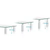 Techly klaasist alus monitorile/sülearvutile, eraldiseisev, 20 kg, 33 cm (13 tolli), 81,3 cm (32 tolli), kõrguse reguleerimine, läbipaistev