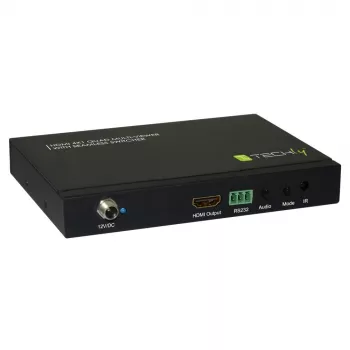 Techly HDMI 4x1 mitmevaatur sujuva lülitiga, HDMI, metall, must, 60 Hz, 1080p, 2,25 Gbit/s