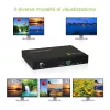 Techly HDMI 4x1 mitmevaatur sujuva lülitiga, HDMI, metall, must, 60 Hz, 1080p, 2,25 Gbit/s