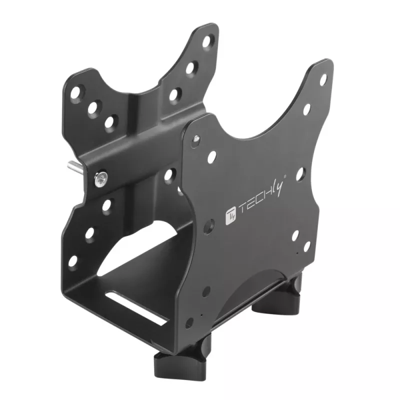 Techly lauaalune reguleeritav protsessorihoidik, 5 kg, 75 x 75 mm, 100 x 100 mm, must