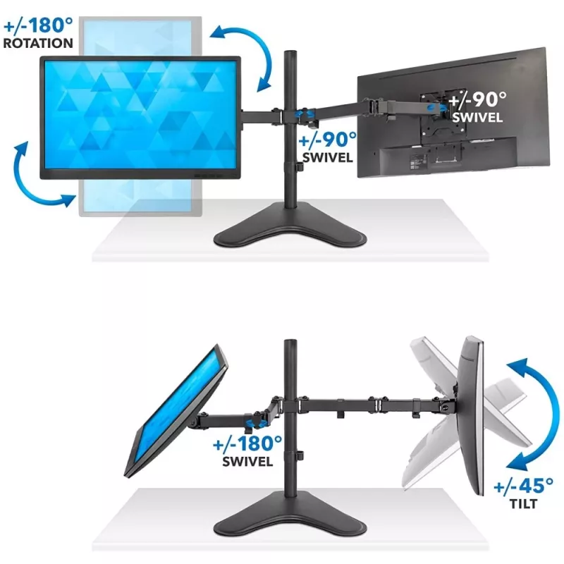 Techly ICA-LCD 2524 monitori kinnitus/alus 81,3 cm (32 tolli) lauale must