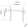 Techly ICA-PLB-133LTY 165,1 cm (65 tolli) Must