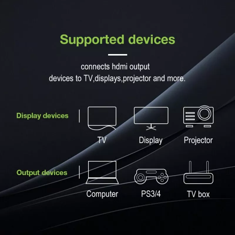 Techly HDMI kiire Etherneti pikenduskaabel 4K 60Hz M/F 5,0 m