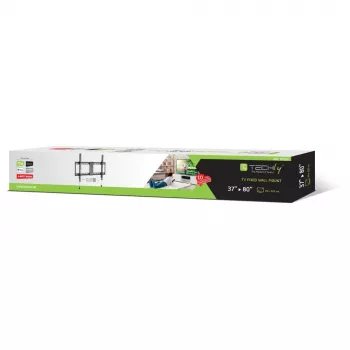 Techly fikseeritud seinakinnitusklamber LED TV LCD 37-80 inch, 94 cm (37 inch), 2,03 m (80 inch), 70 kg, 200 x 200 mm, 600 x 400 mm, must