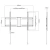Techly fikseeritud seinakinnitusklamber LED TV LCD 37-80 inch, 94 cm (37 inch), 2,03 m (80 inch), 70 kg, 200 x 200 mm, 600 x 400 mm, must