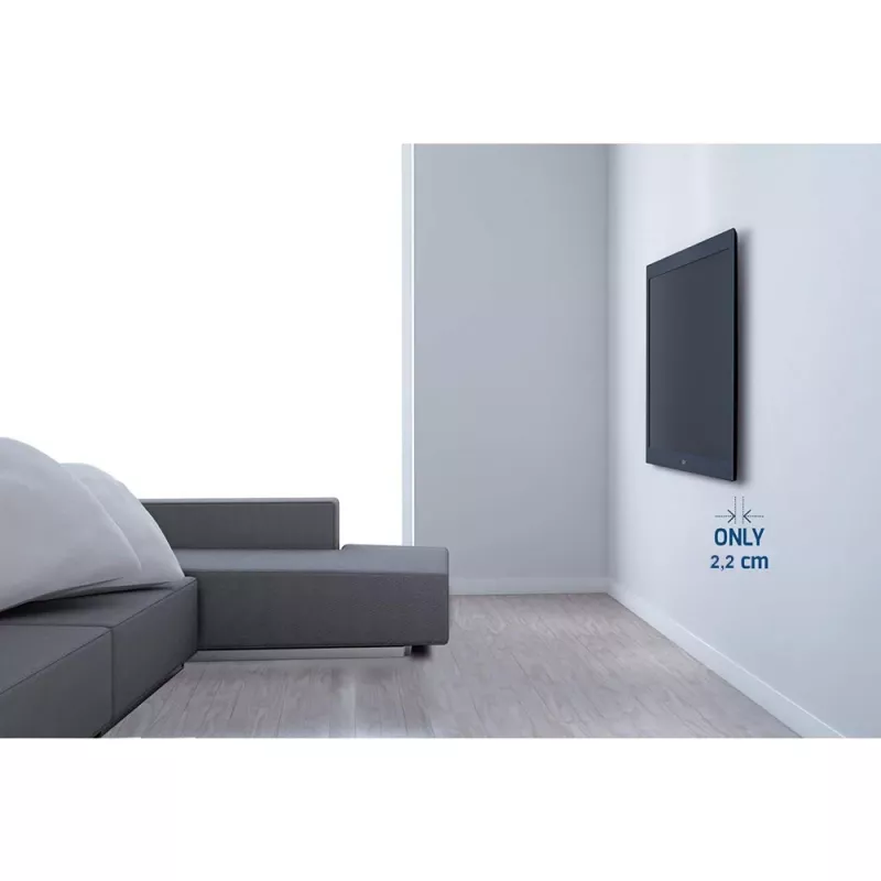 Techly õhuke seinakinnitus OLED-telerile 32-65 tolli must, 81,3 cm (32 tolli), 165,1 cm (65 tolli), 30 kg, 100 x 100 mm, 400 x 200 mm, must